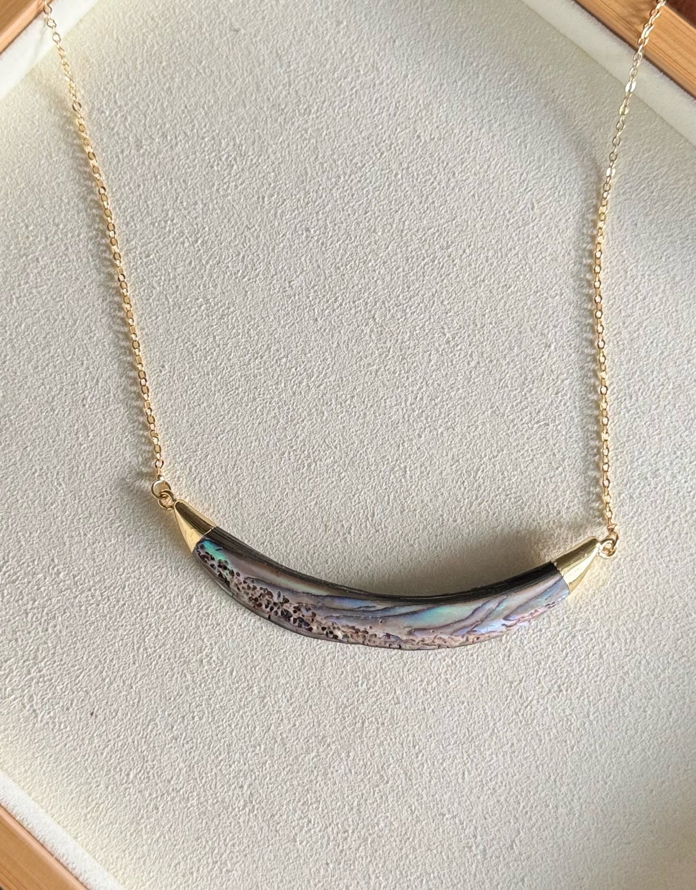 Abalone Necklace - Gold