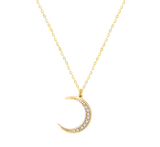 The Moon Necklace - Gold