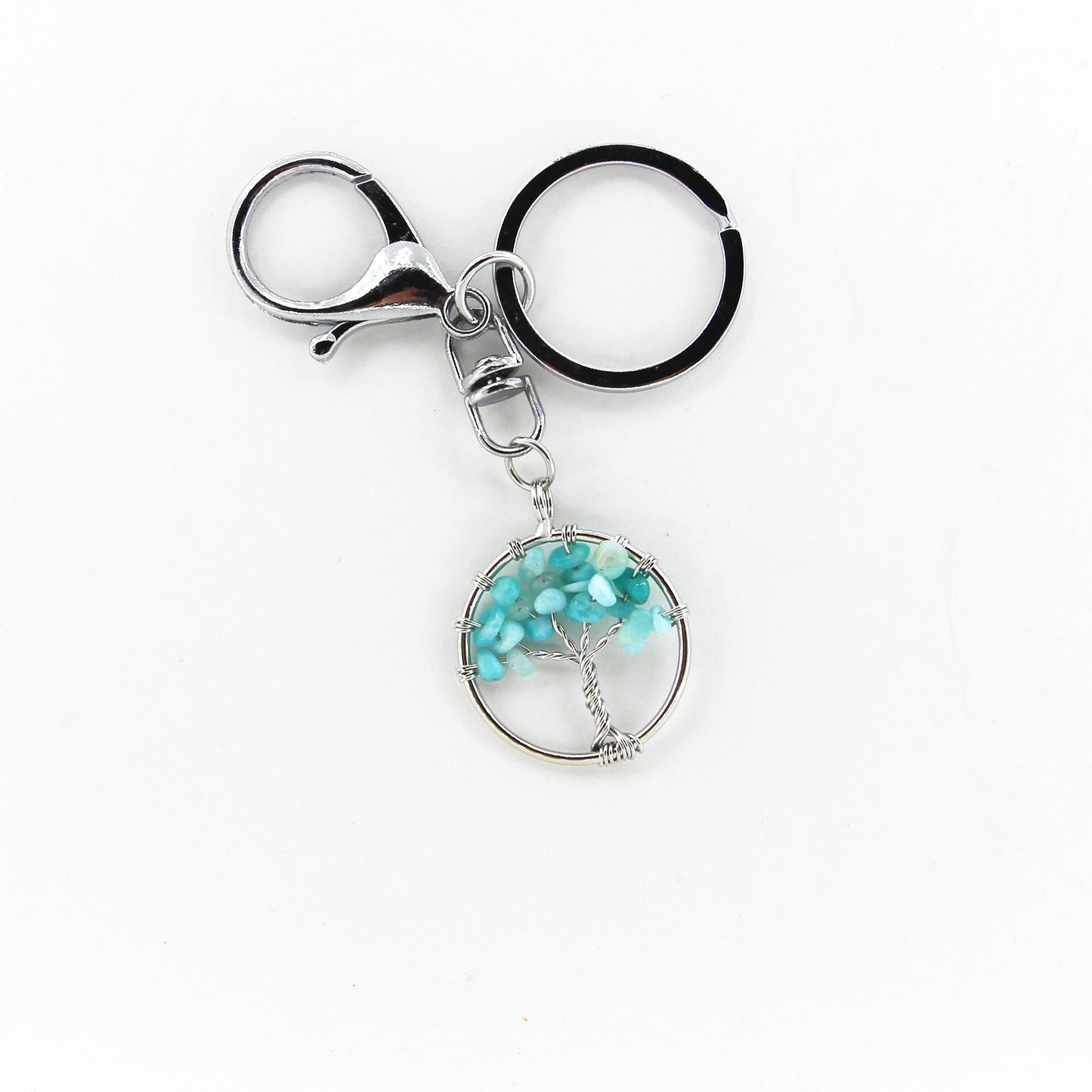 Tree with Amazonite Keychain