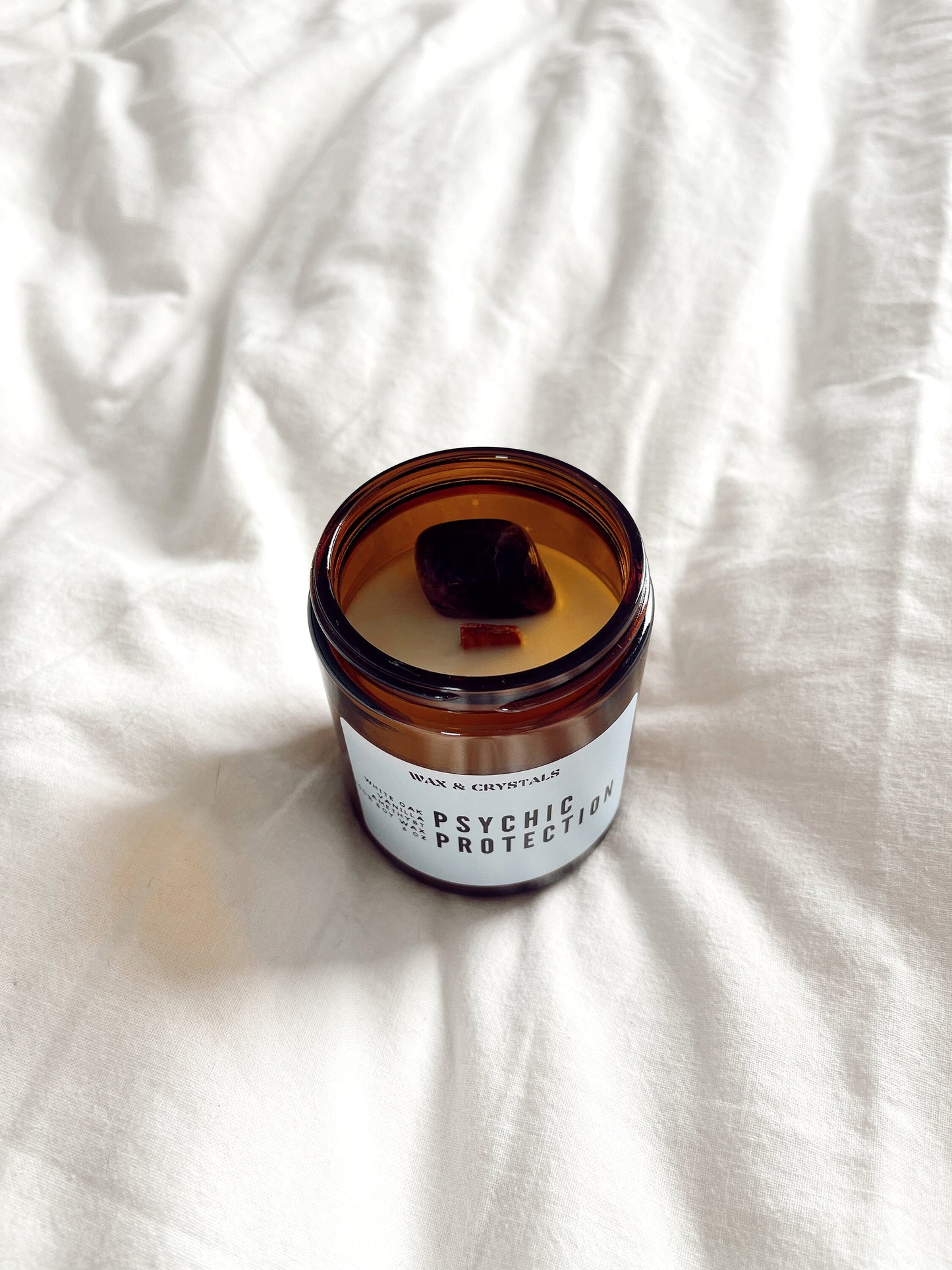 White Oak & Vanilla Scented Psychic Protection Candle