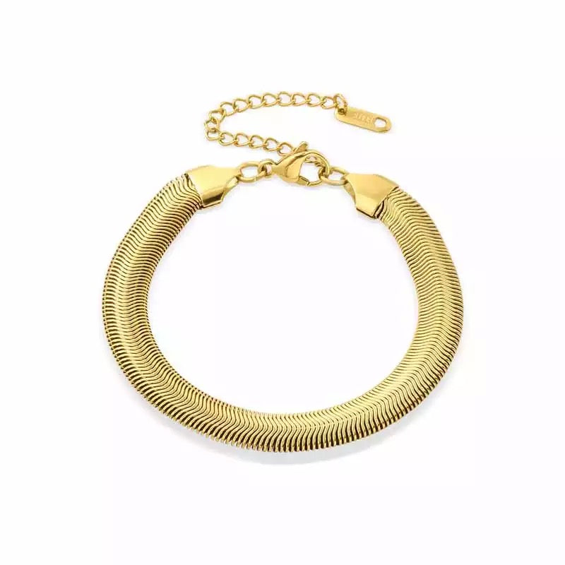 Snake Chain Bracelet - Gold