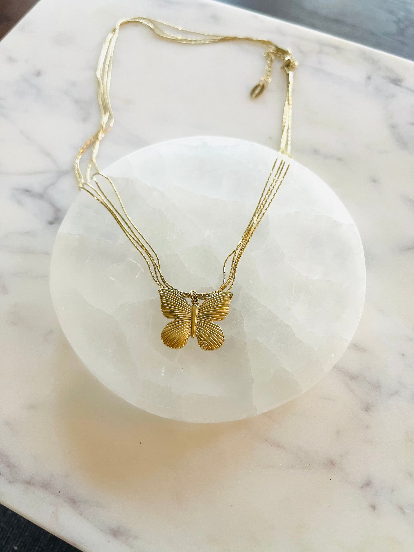 Butterfly Necklace - Gold