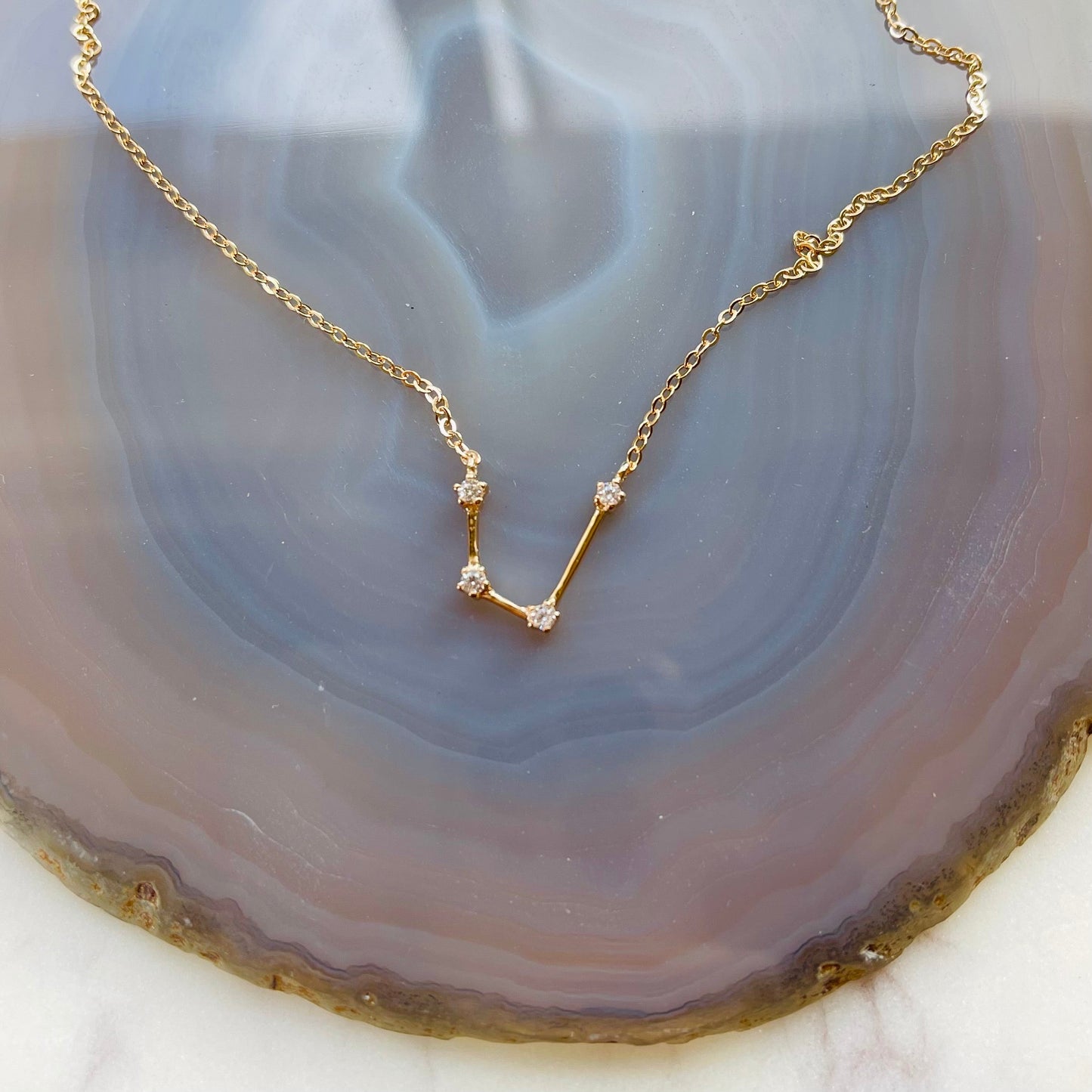 Constellation Necklace - Aquarius - Rose Gold