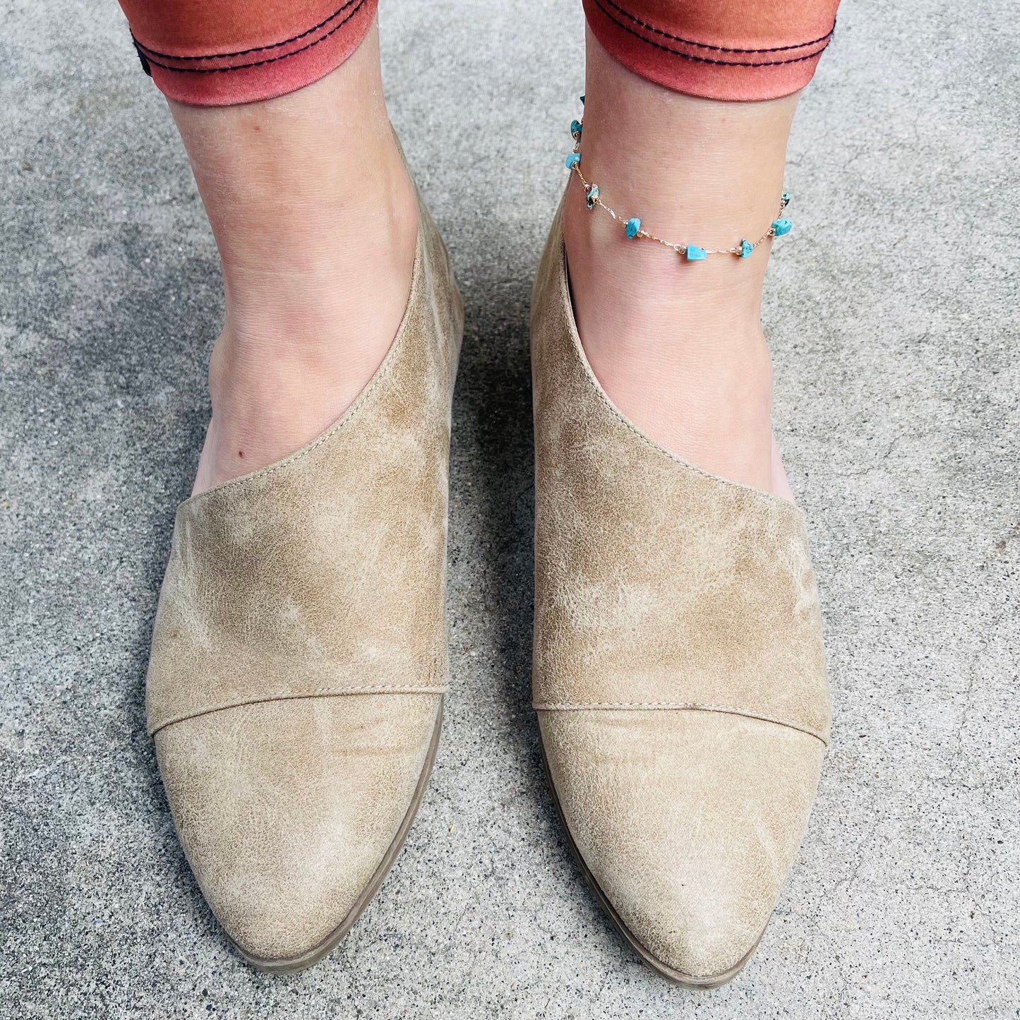 Natural Stone - Turquoise - Anklet