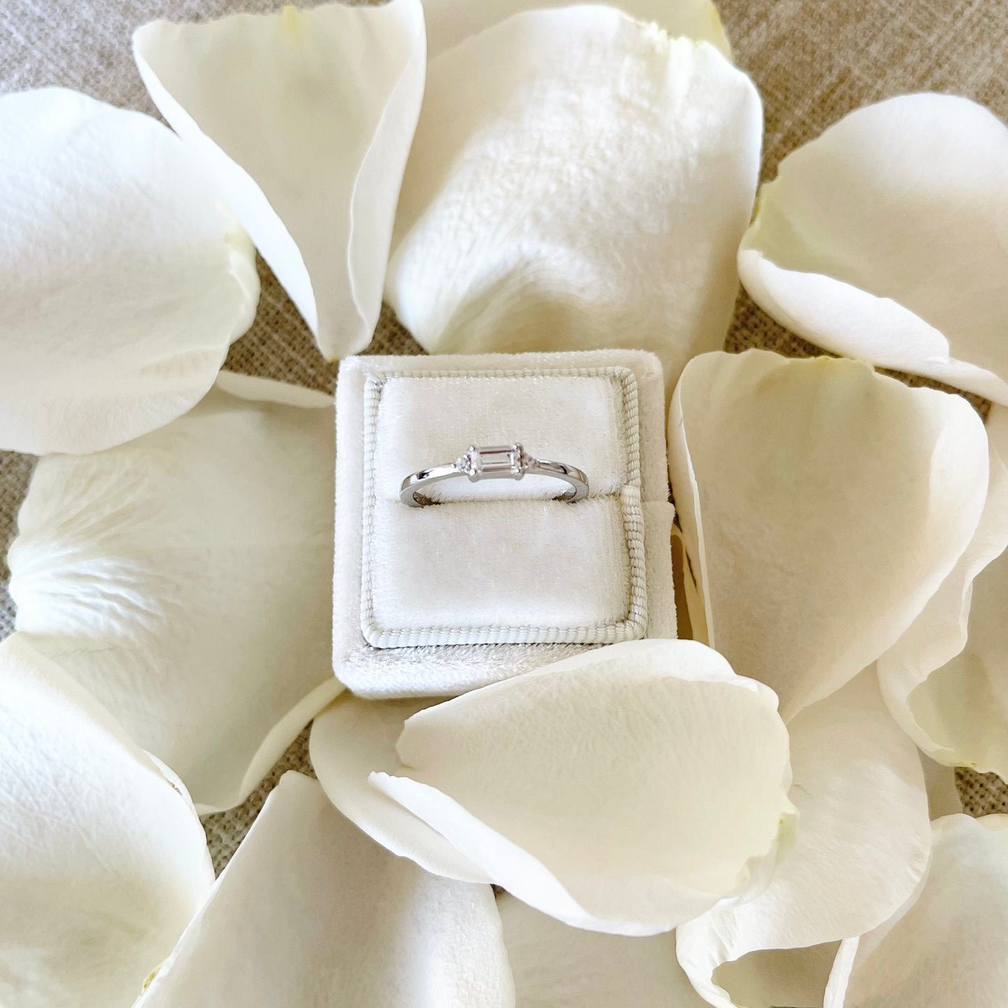 Baguette Cut Ring - 925 Sterling Silver