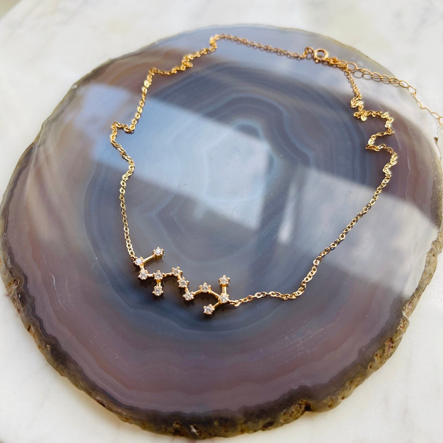 Constellation Necklace - Scorpio - Rose Gold