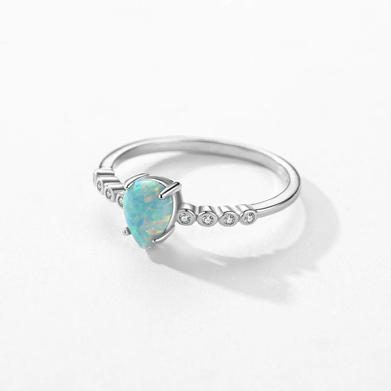 Teardrop Opal Ring