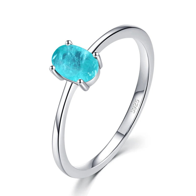 Aquamarine Oval Ring