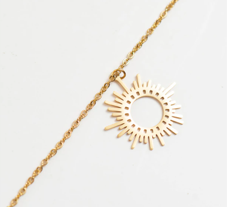Sun Necklace - Gold