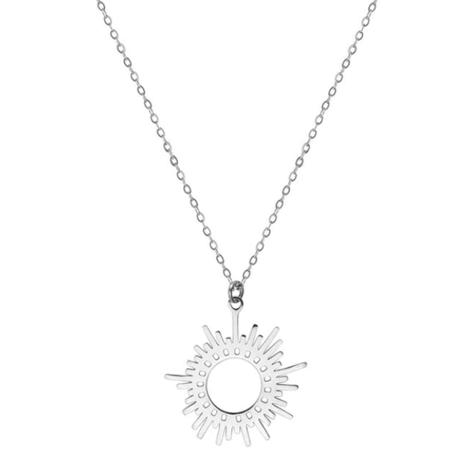 Sun Necklace - Silver