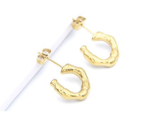 Small Hoop Earrings - Gold