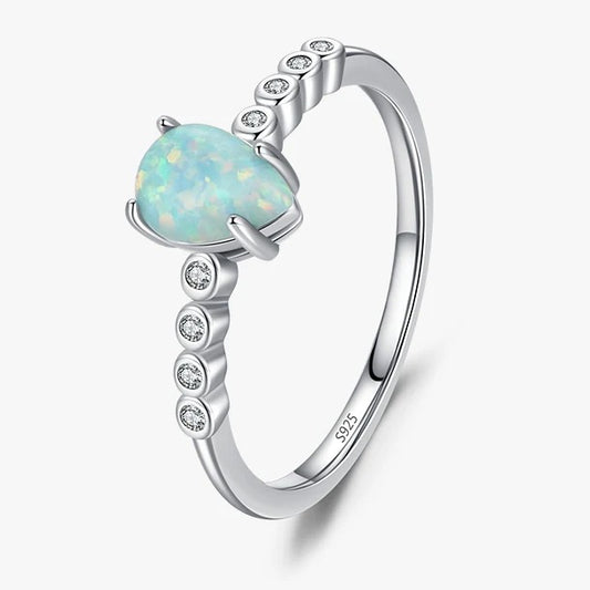 Teardrop Opal Ring
