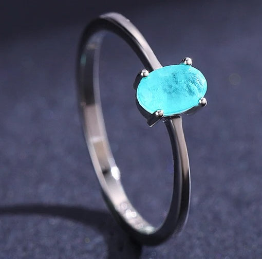 Aquamarine Oval Ring