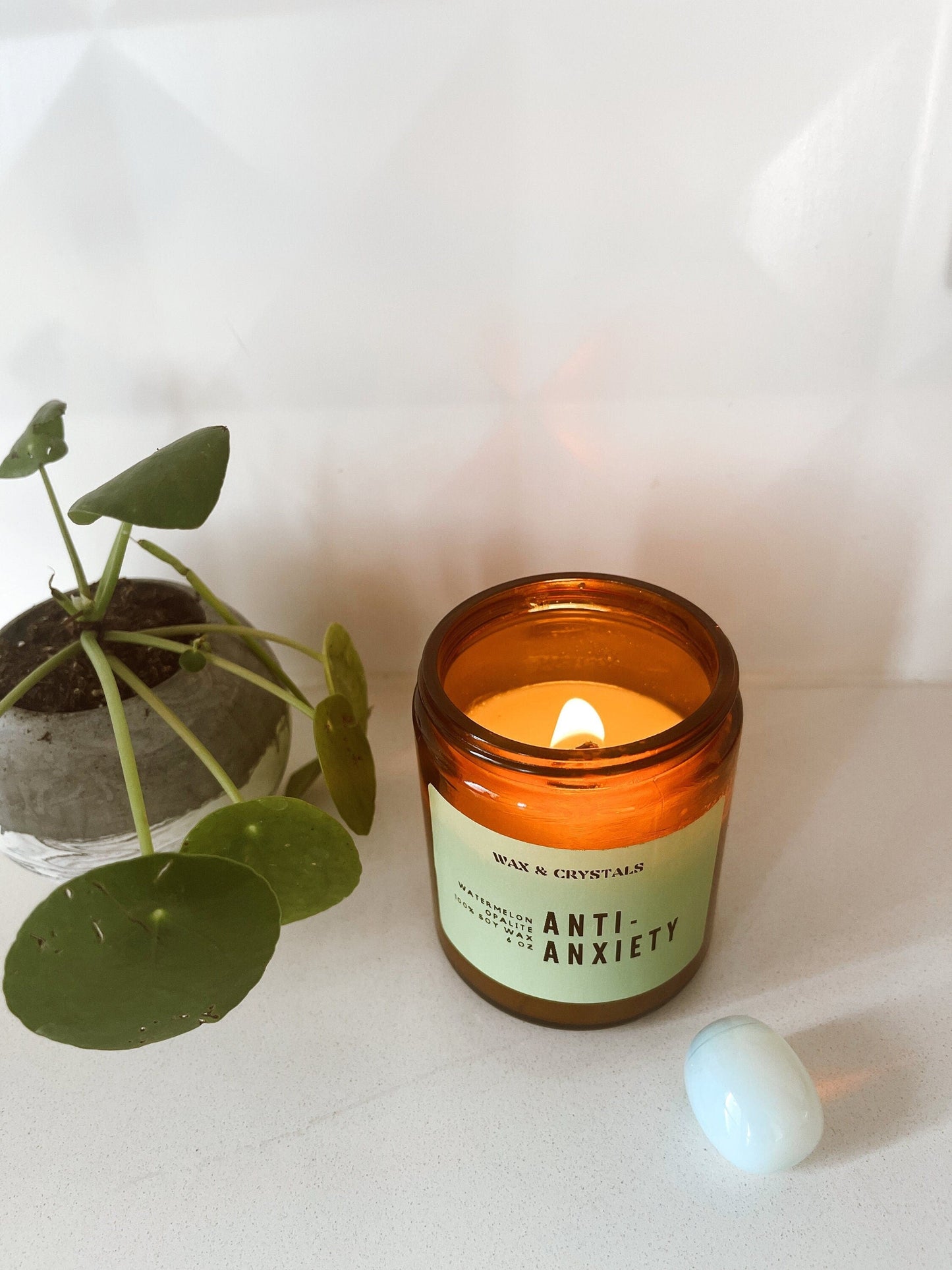Amber and Driftwood Scented Manifest Candle