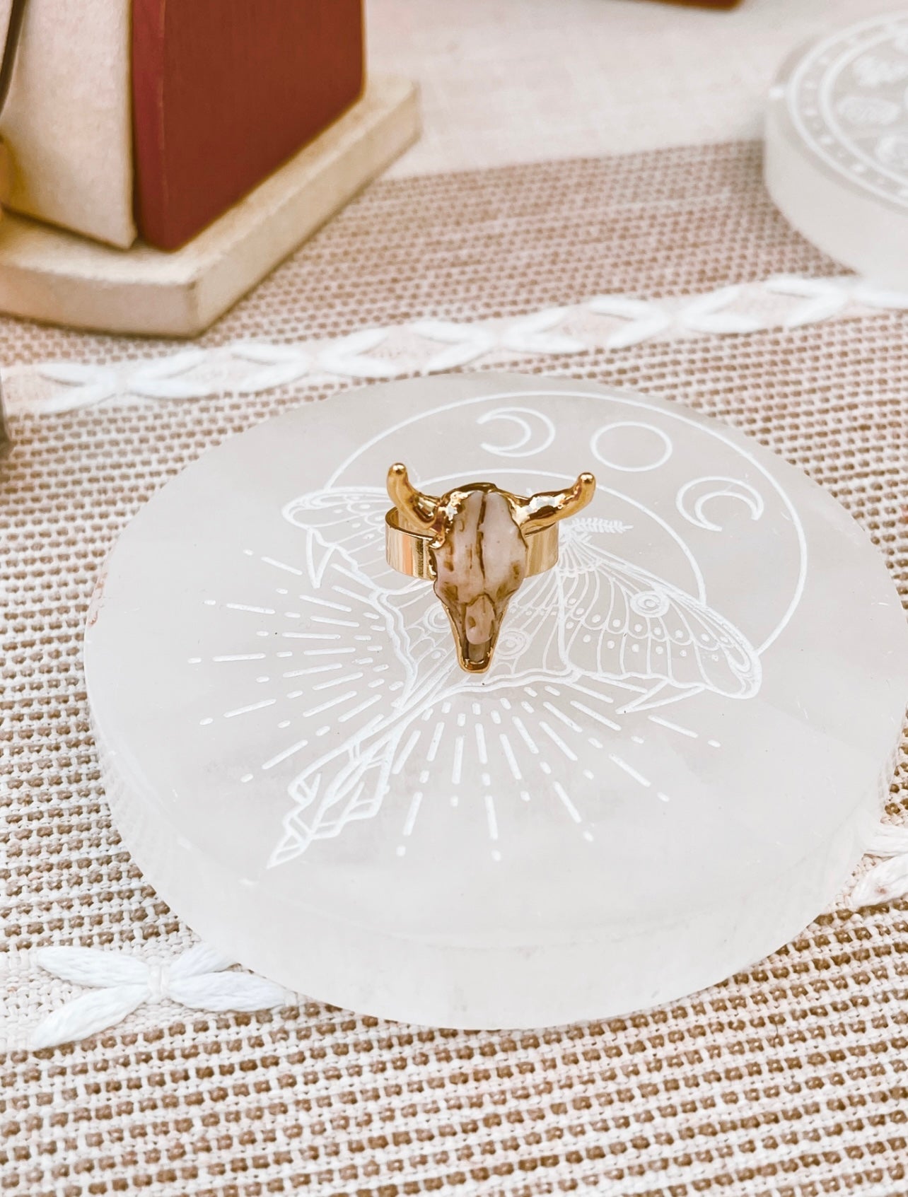 Skeleton Bull Ring - Adjustable - Gold