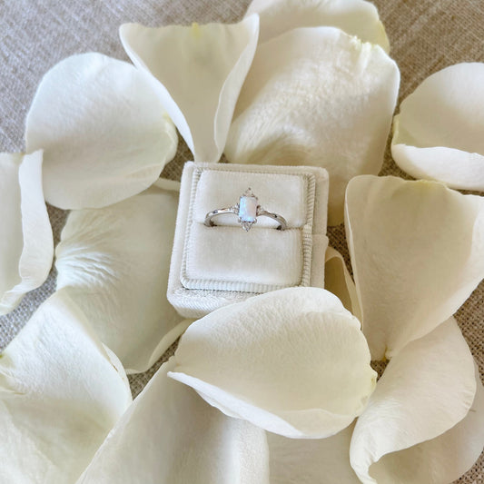 Opal Ring - 925 Sterling Silver