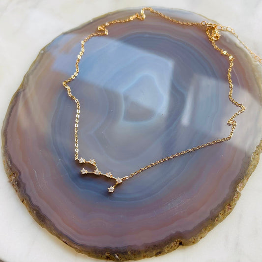 Constellation Necklace - Virgo - Rose Gold