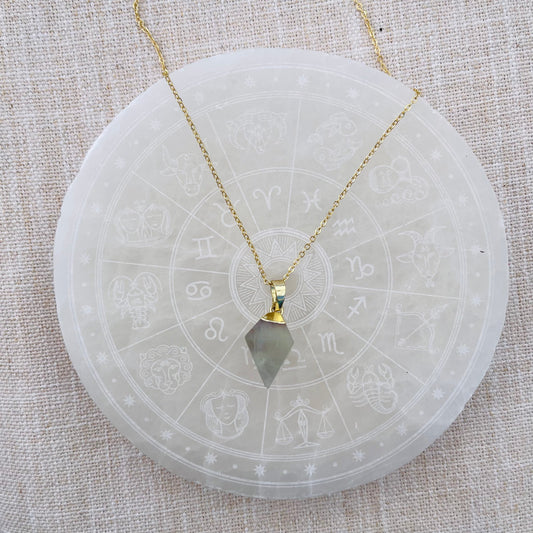 Fluorite Necklace - Gold