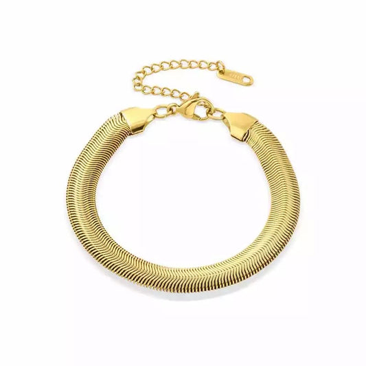 Snake Chain Bracelet - Gold