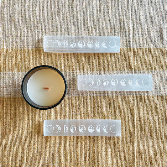 Selenite Moon Blade - Cleansing & Charging