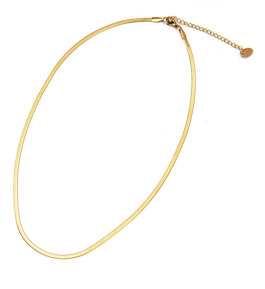 Snake Chain Necklace - Gold