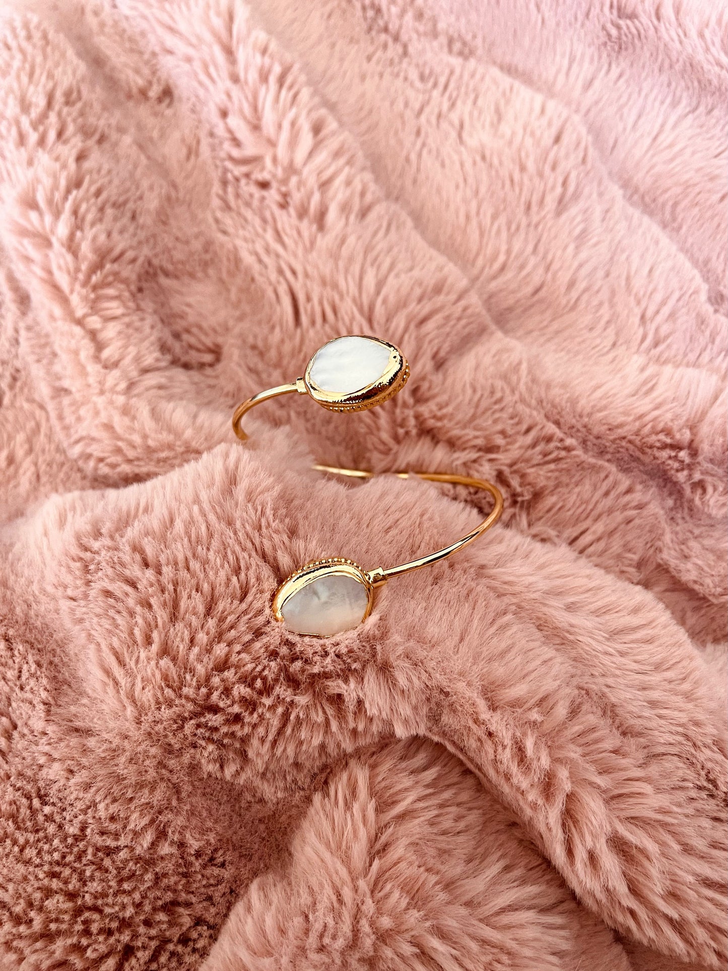 Fresh Water Pearl Cuff Bracelet - Gold