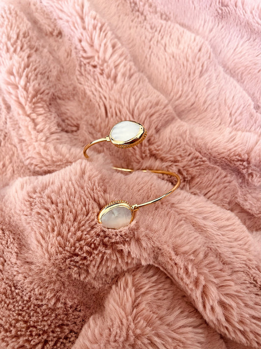 Fresh Water Pearl Cuff Bracelet - Gold