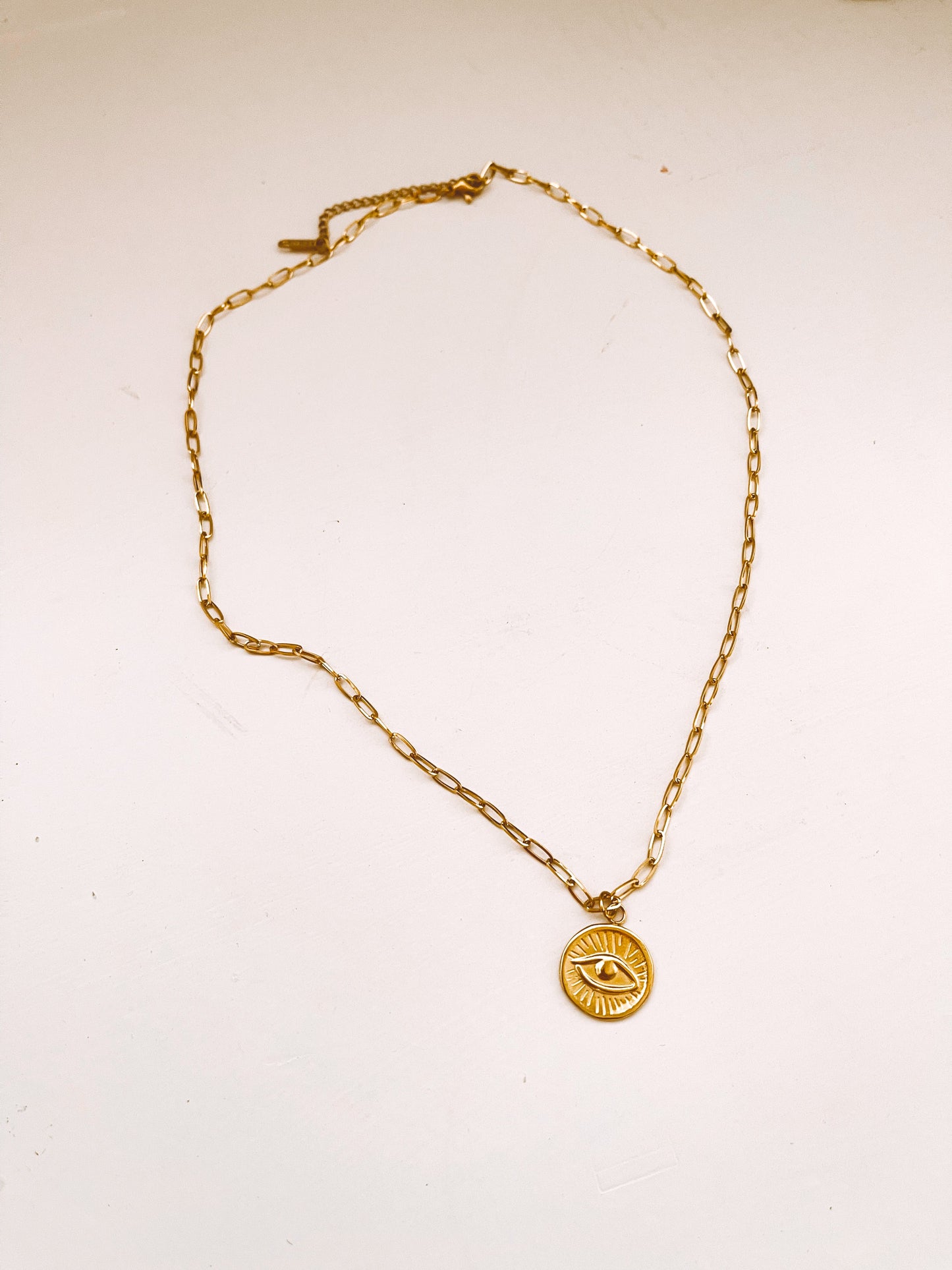 Eye Chain Necklace - Gold