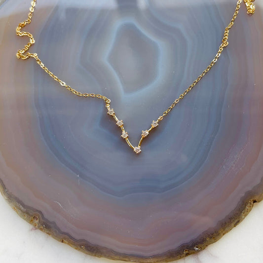Constellation Necklace - Pisces - Rose Gold