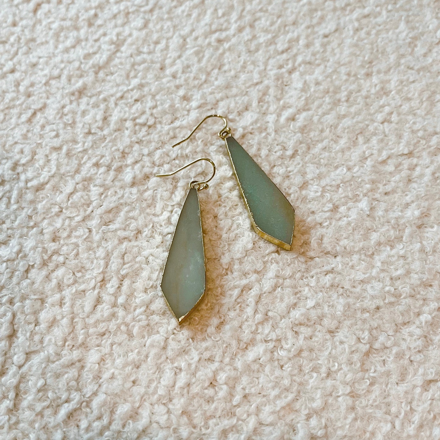 Kyanite Earrings - Gold