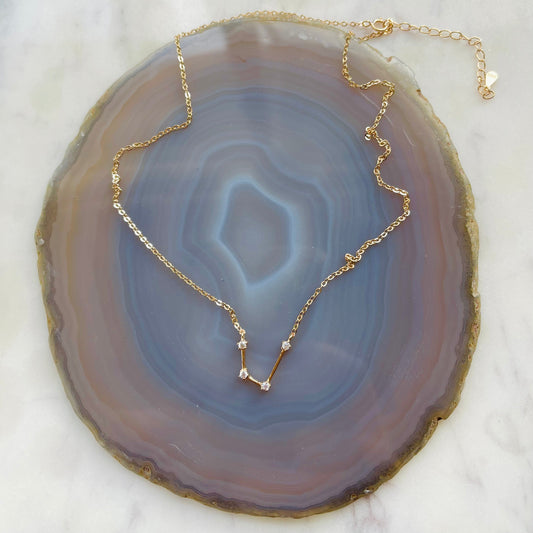 Constellation Necklace - Aquarius - Rose Gold